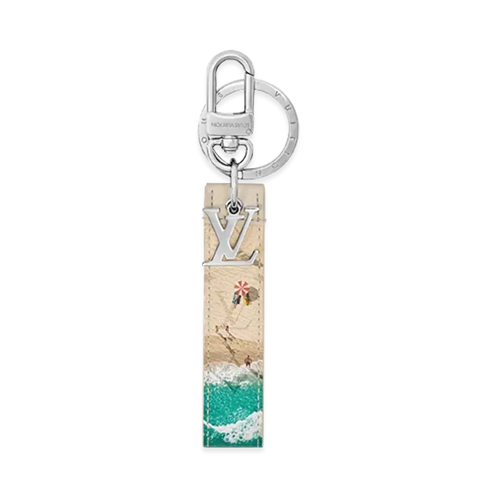 Louis Vuitton Key Holder & Bag Charm LV Dragonne Sport "Blue"