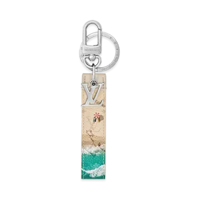 Louis Vuitton Key Holder & Bag Charm LV Dragonne Sport "Blue"