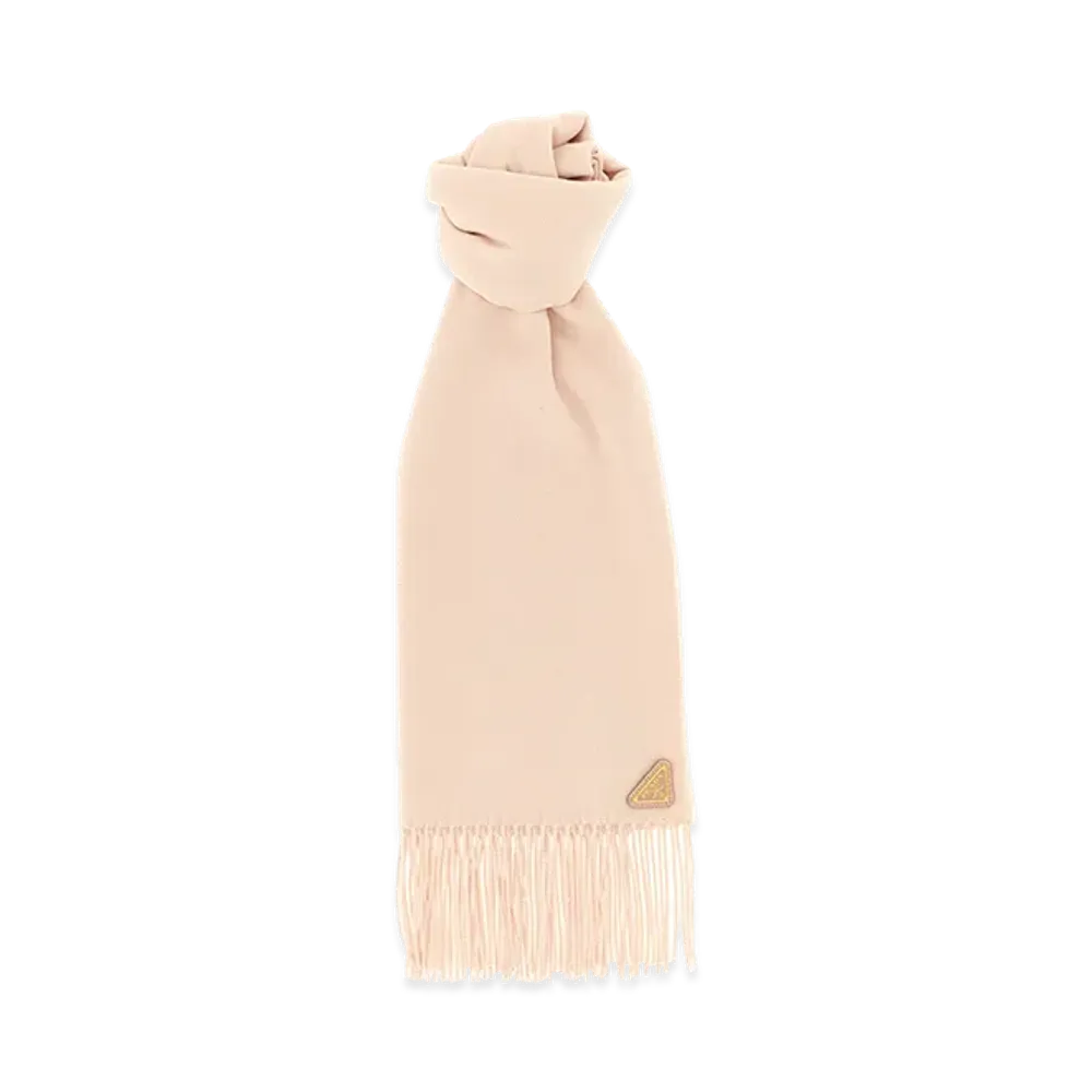PRADA Women's Silk And Cashmere Scarf "Pink"