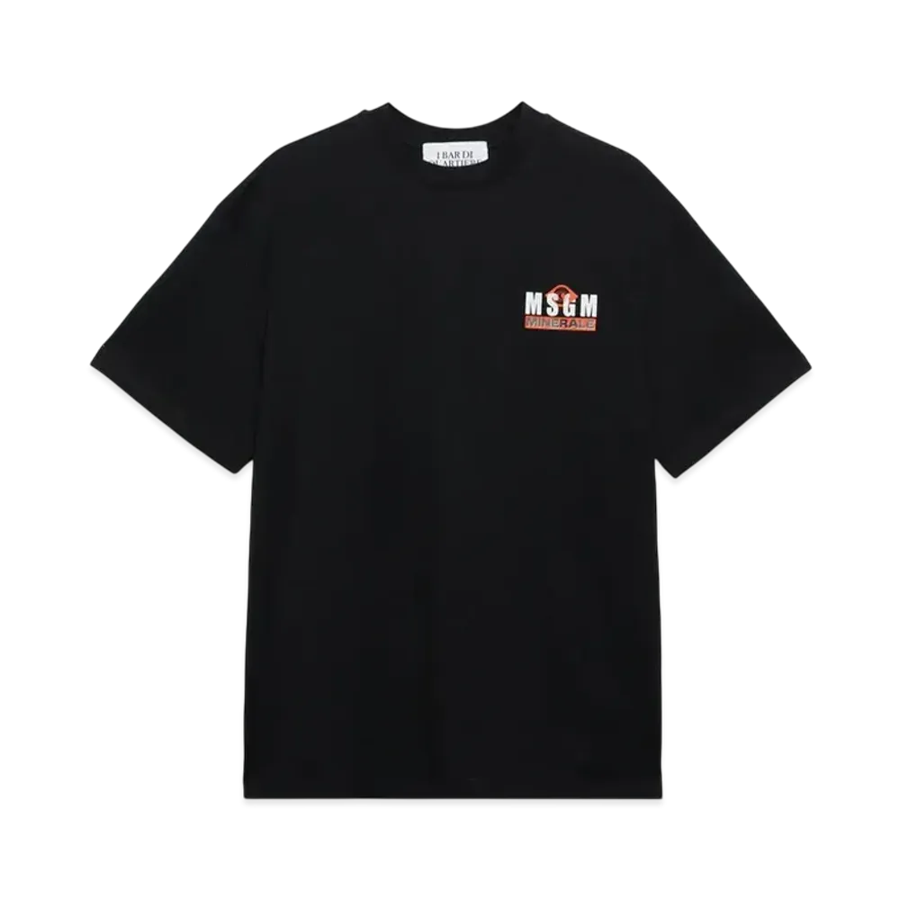 MSGM x Minerale Short Sleeve T-Shirt "Black"
