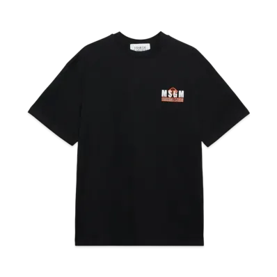MSGM x Minerale Short Sleeve T-Shirt "Black"