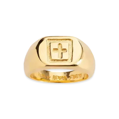 KSUBI 18k Dripps 1999 Signet Ring "Gold"