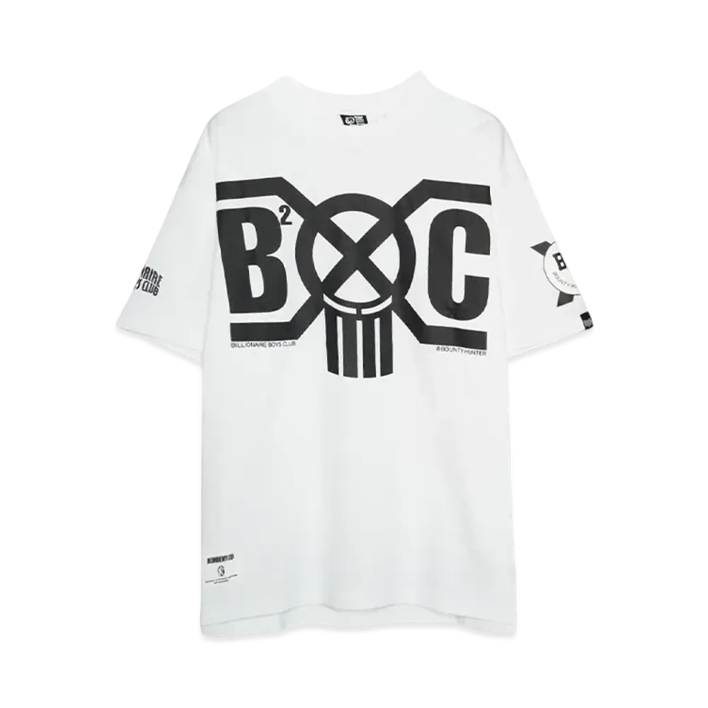 BOUNTY HUNTER x BILLIONAIRE BOYS CLUB COTTON T-SHIRT #2 "WHITE"