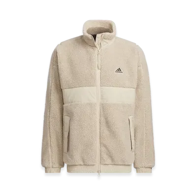 adidas Wording Pack Loose Fit Boa Jacket (Gender Neutral) "Clay Brown"