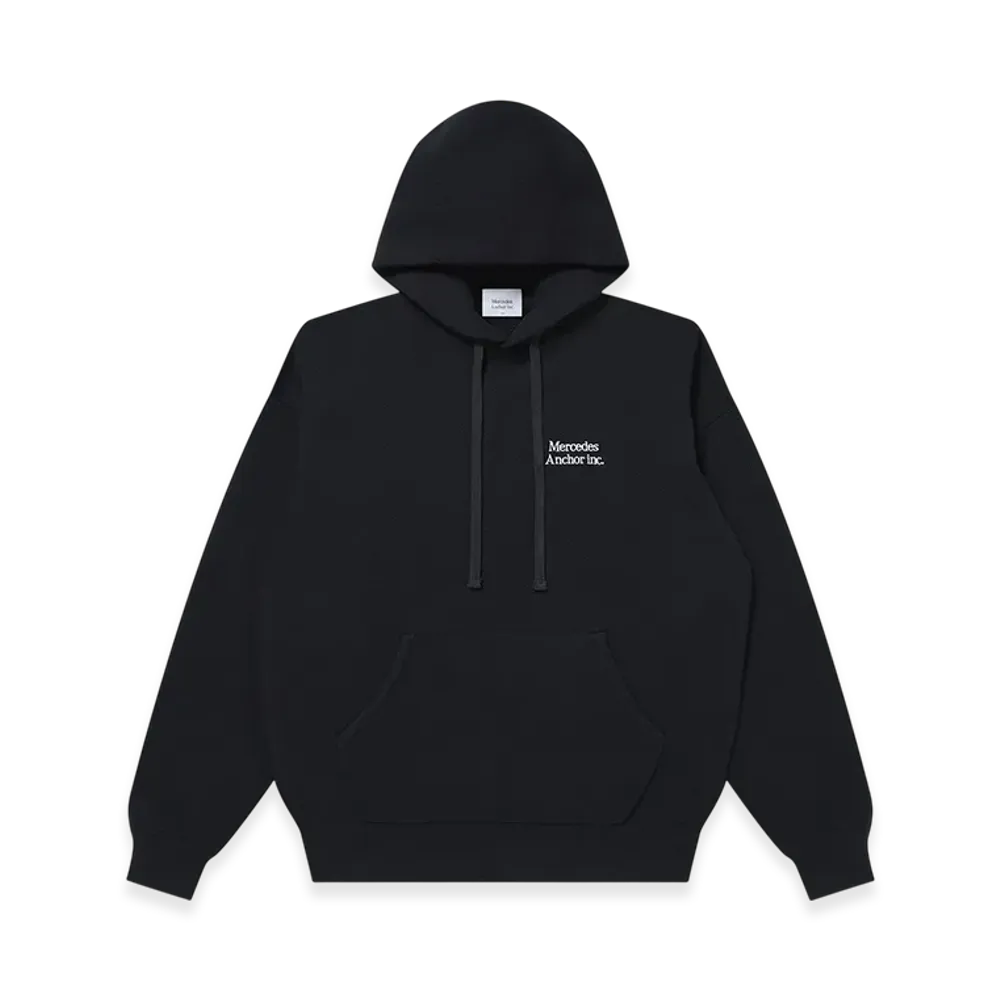Mercedes Anchor inc. Cashmere Blended Knit Hoodie "Black"