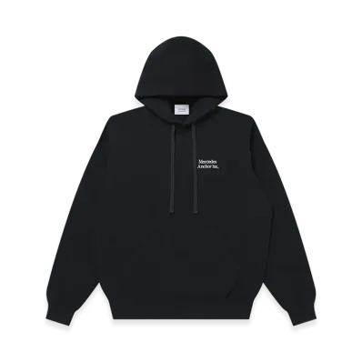 Mercedes Anchor inc. Cashmere Blended Knit Hoodie "Black"