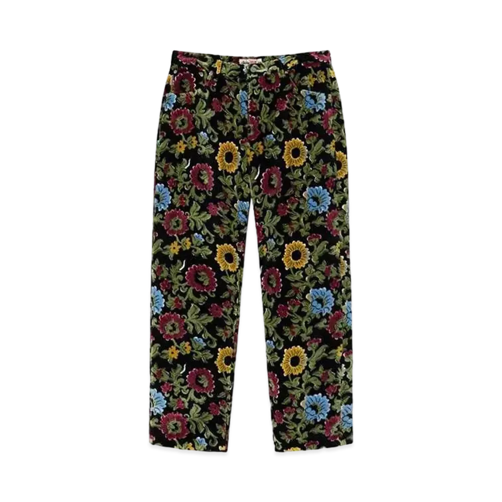 Stussy FLORAL JACQUARD BIG OL' JEANS "Black"