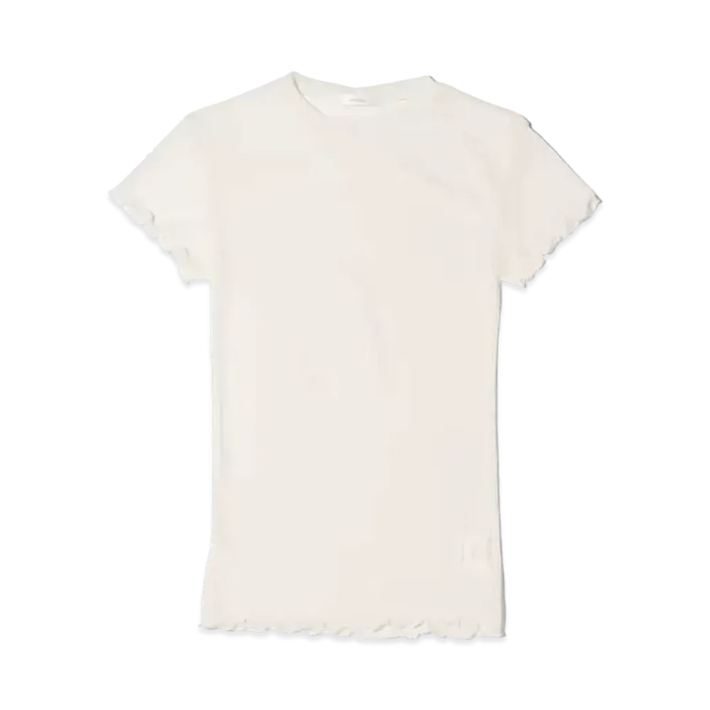 atmos pink Mellow Organdy Fitted Tops "Ivory"