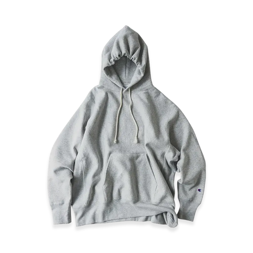 BEAMS x Champion x MIN-NANO Reverse Weave Sweat Hoodie "Gray"