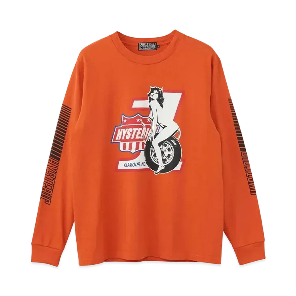 HYSTERIC GLAMOUR Hg.Inc. T-Shirt "Orange"