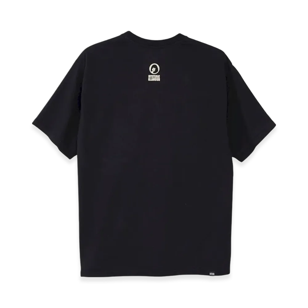 HYSTERIC GLAMOUR Circle Head T-Shirt 2Pacs "Black"
