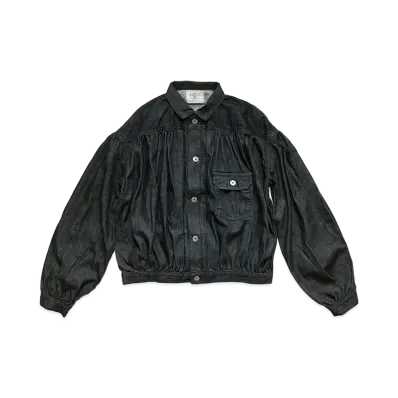 KAPITAL 8OZ Black DENIM GYPSY BLOUSES 1ST JACKET "Black"