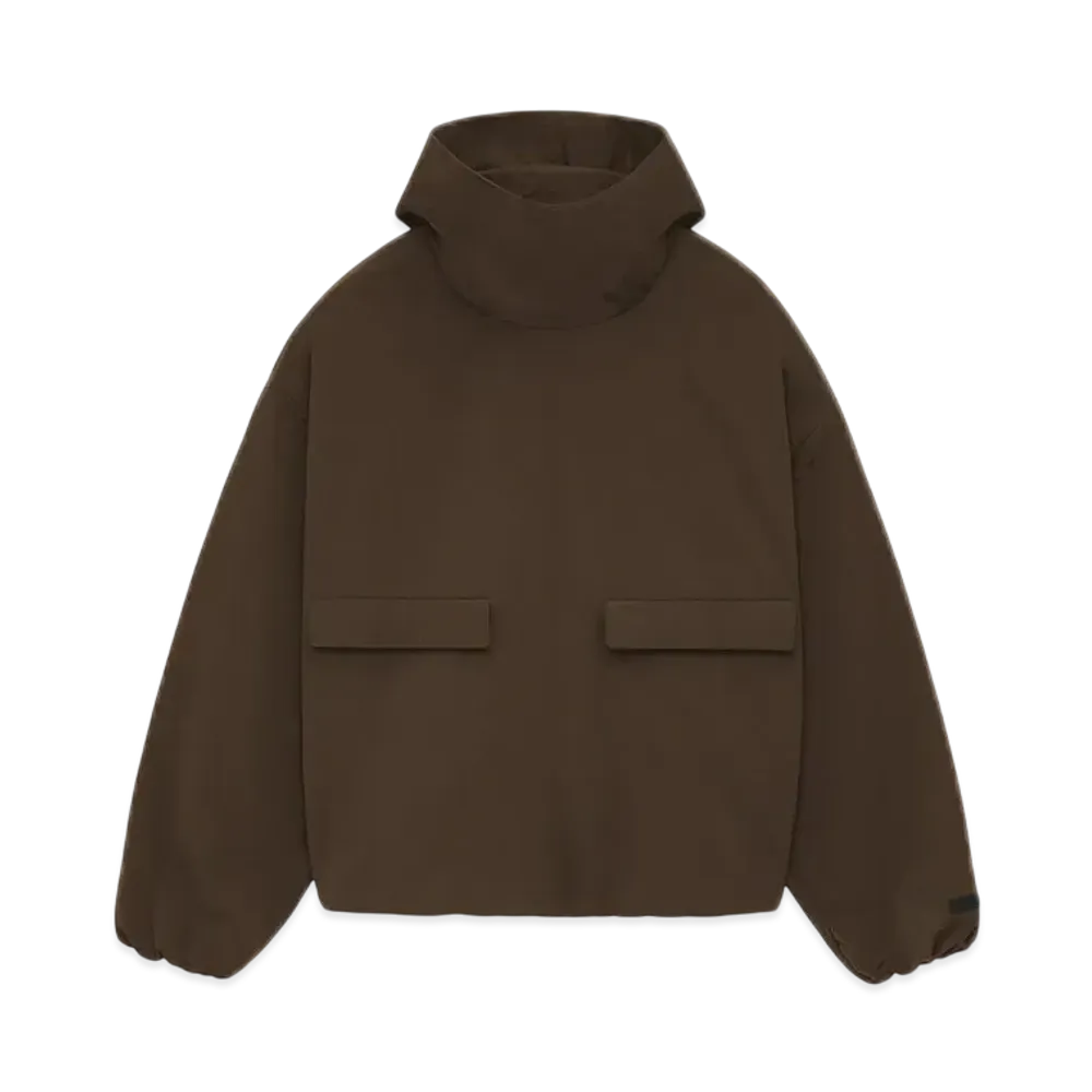 FEAR OF GOD Essentials Military Nylon Hooded Anorak "Brown"