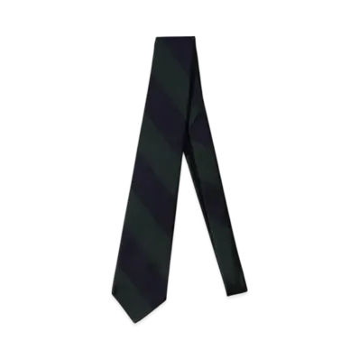 BEAMS IVY Tie Regimental Stripe "Green"