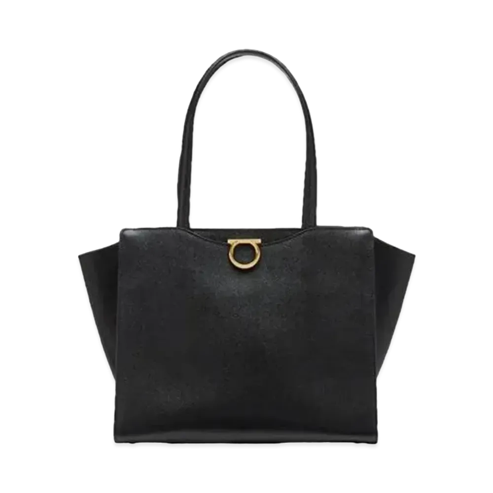 Salvatore Ferragamo Gancini Tote Bag "Black/Pink"