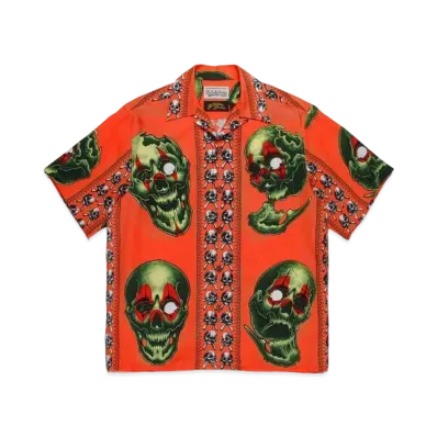 WACKO MARIA 56 TATTOO STUDIO / HAWAIIAN SHIRT #2 "Orange"