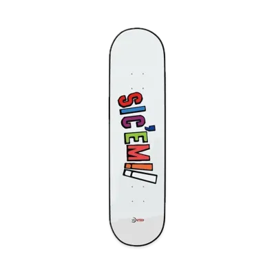 Supreme x WTAPS Sic'em! Skateboard "White"