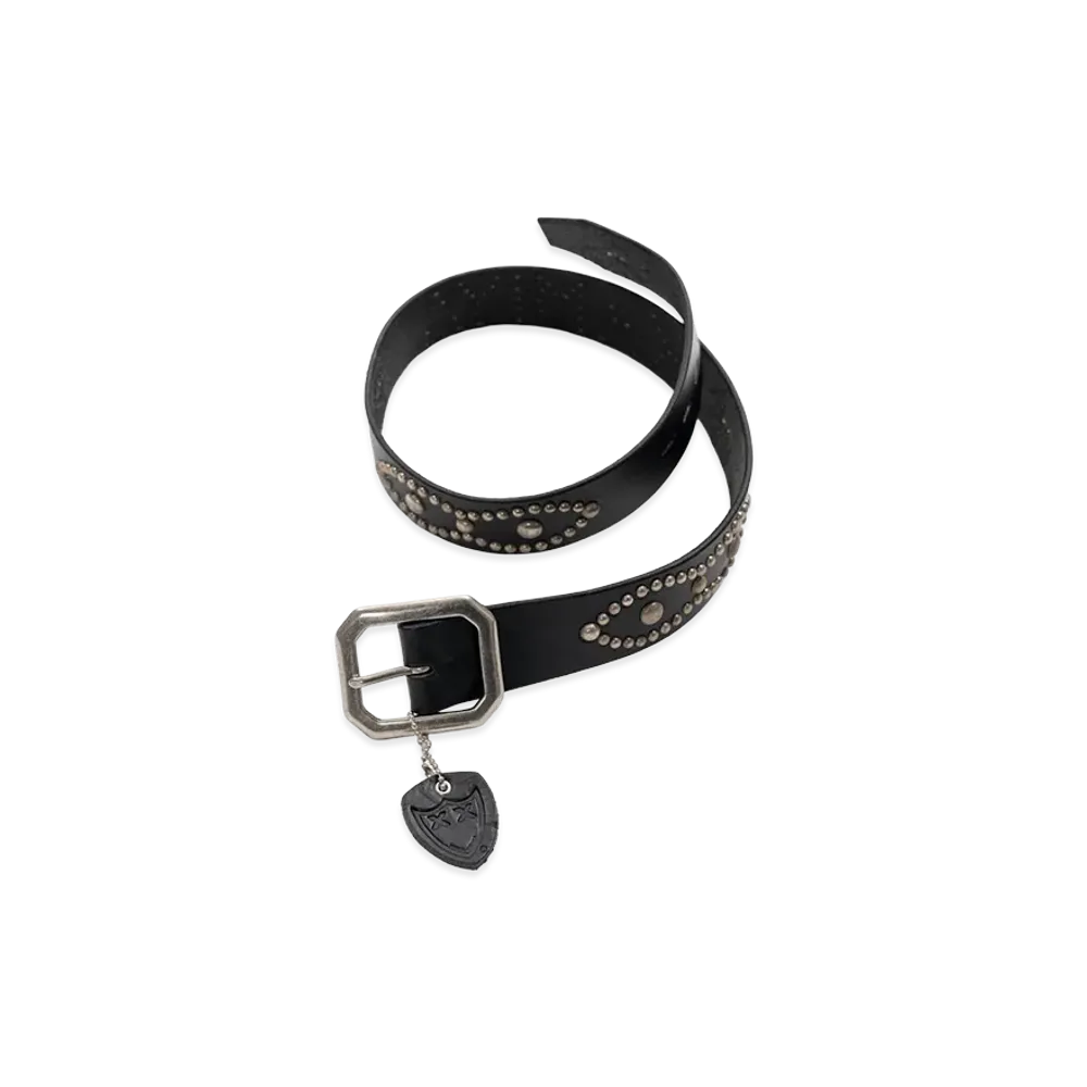 KAMIYA x HTCXX Studded Leather Belt "Black"