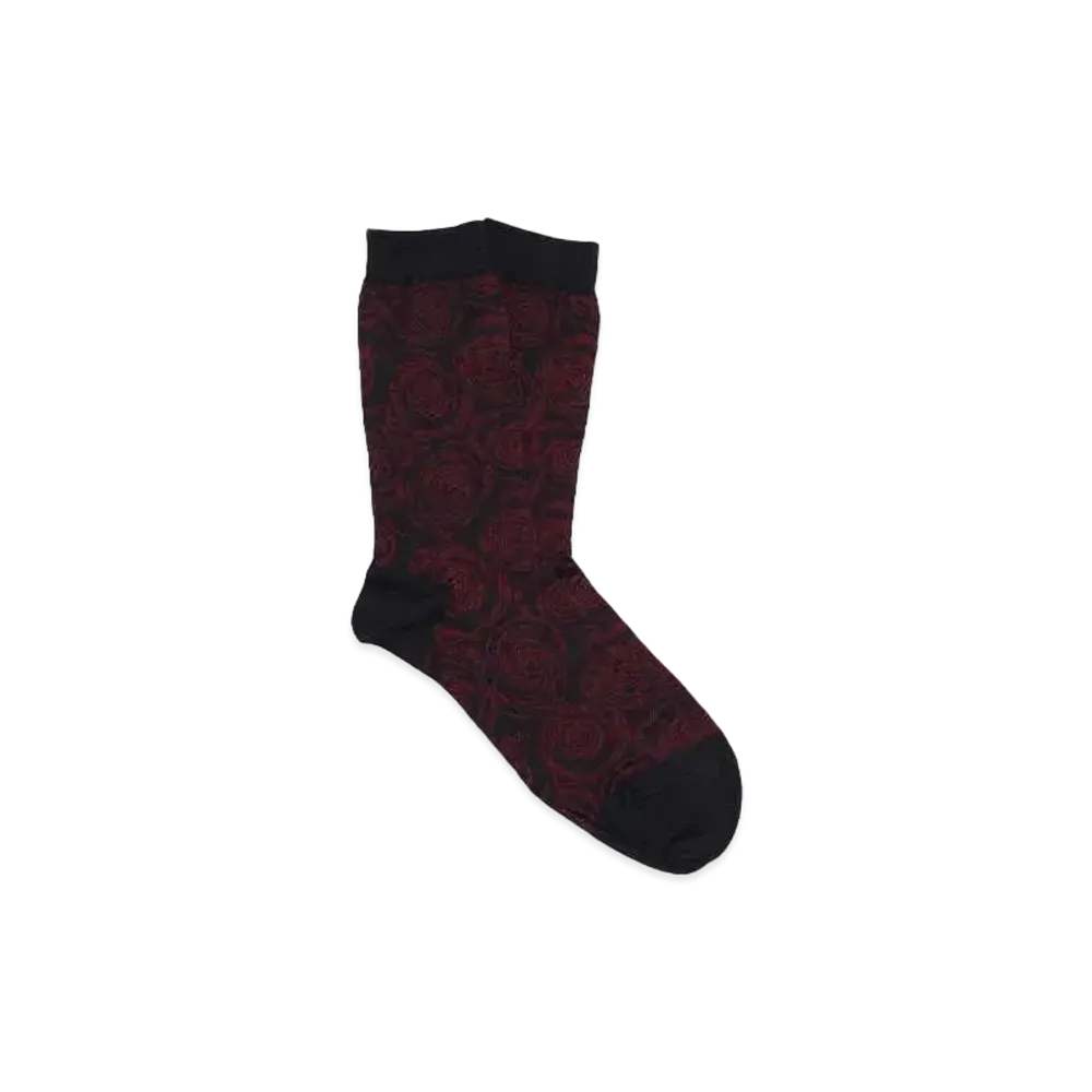 LAD MUSICIAN SOCKS ROSE "BLACK x RED"