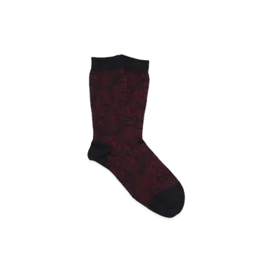 LAD MUSICIAN SOCKS ROSE "BLACK x RED"