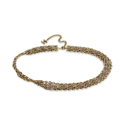 CHANEL Chain Belt Metal & Strass "Gold/Crystal"
