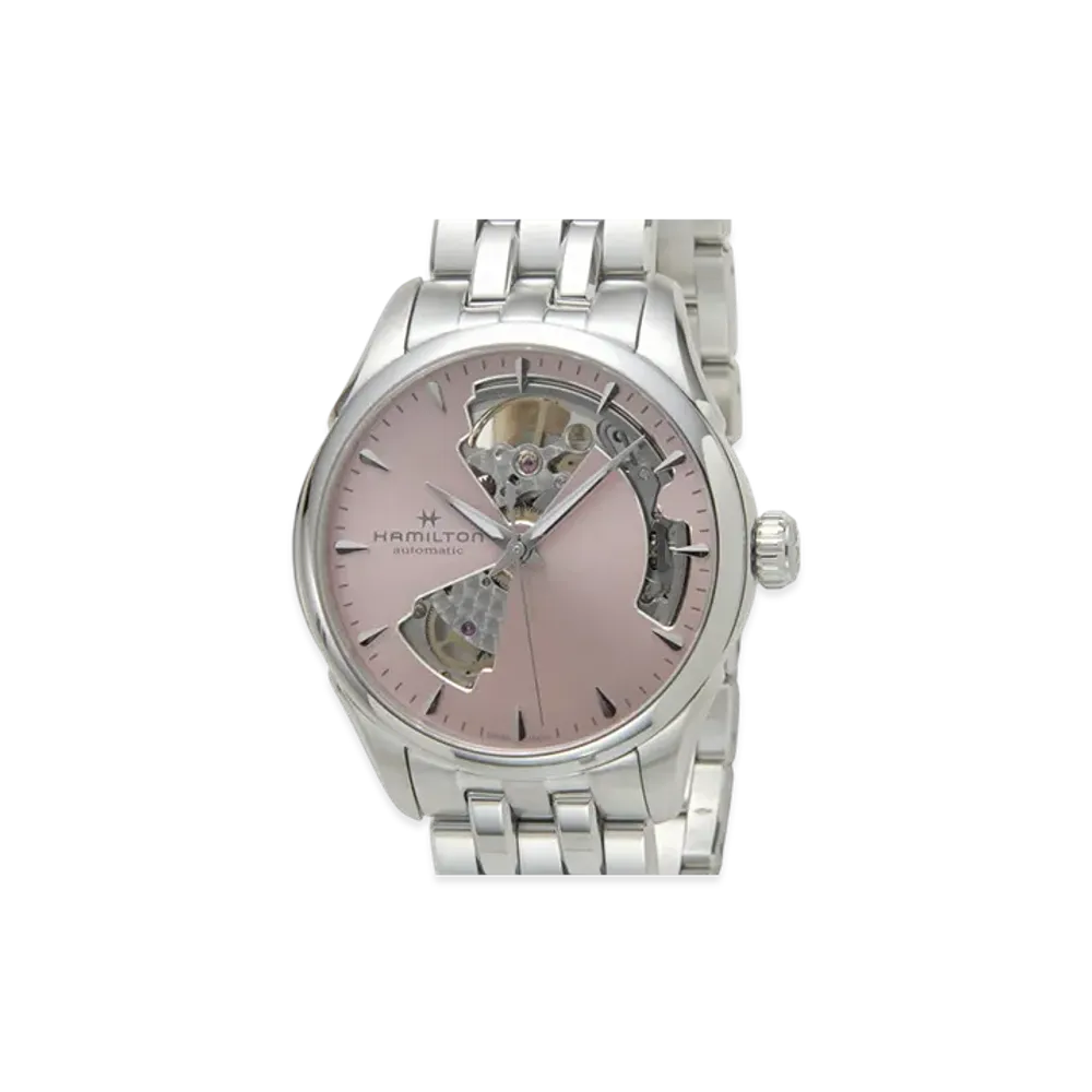 Hamilton Jazzmaster Open Heart Auto "Stainless Steel/Pink"