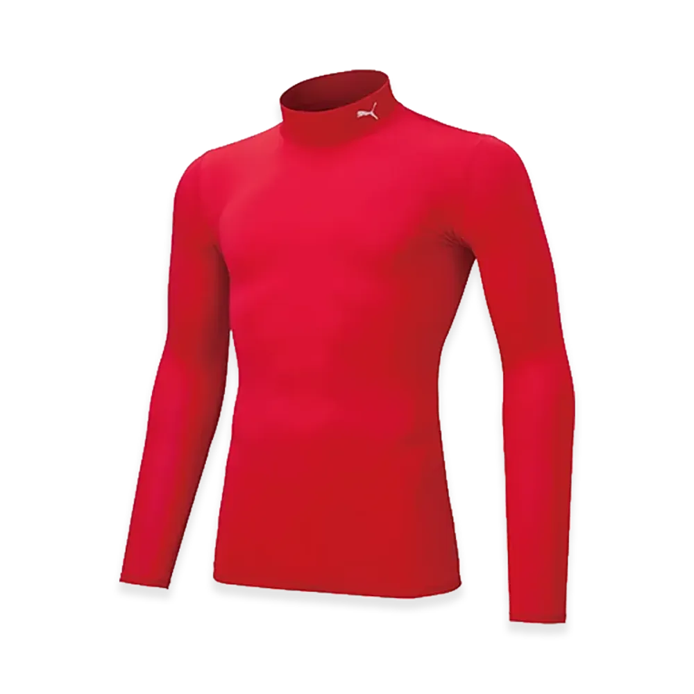 PUMA Compression Mock Neck Long Sleeve Shirt "Puma Red"