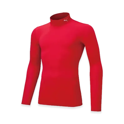 PUMA Compression Mock Neck Long Sleeve Shirt "Puma Red"