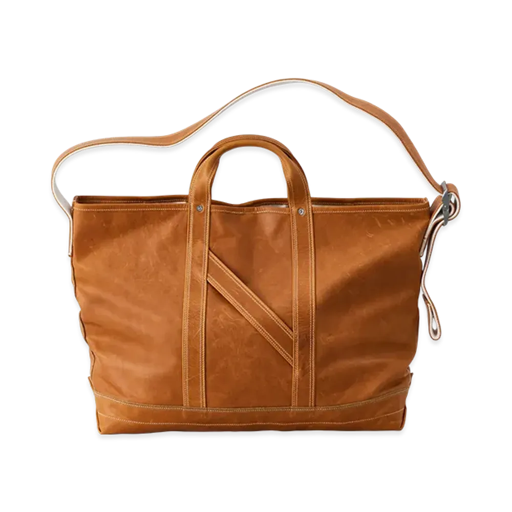 NICENESS O.Ledz Oiled Leather Shoulder Tote Bag "Gold"