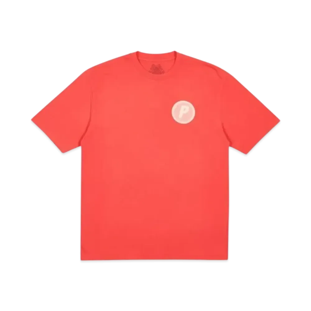 PALACE Pircular T-Shirt "Light Red"