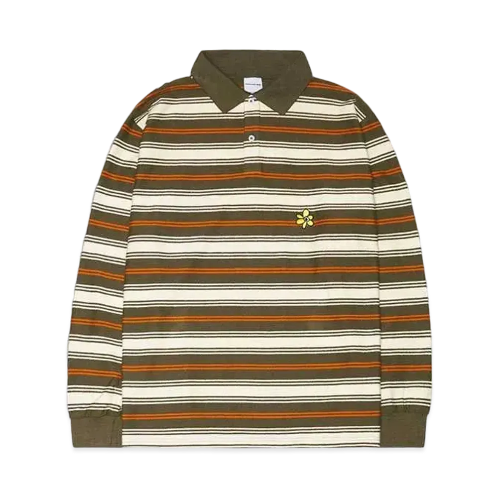 P.A.M. TOWELLING STRIPE LS POLO "SPICE STRIPE"