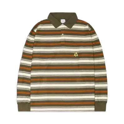 P.A.M. TOWELLING STRIPE LS POLO "SPICE STRIPE"