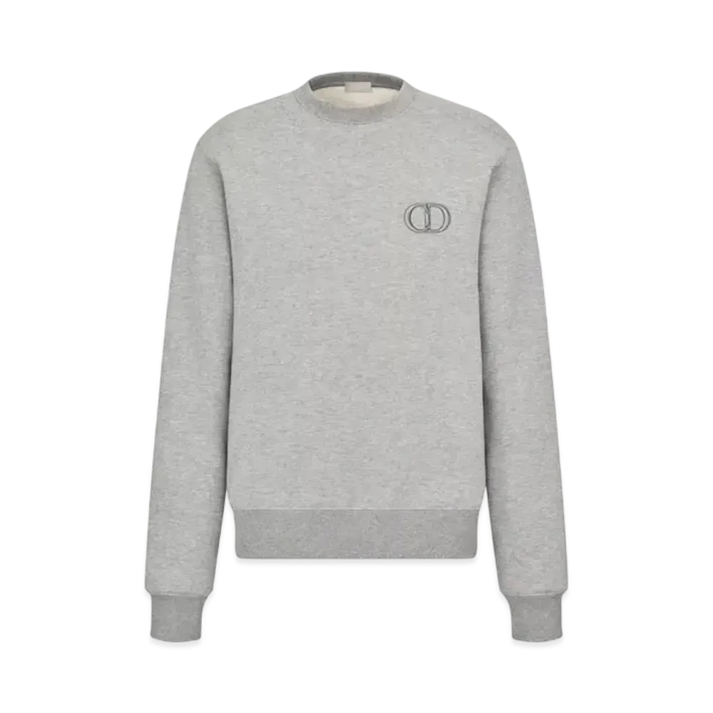 Dior CD Icon Sweatshirt Cotton Fleece "Gray"