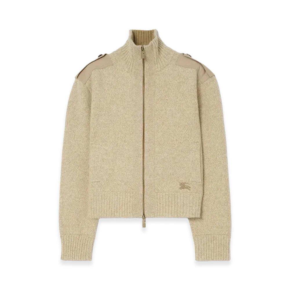 Burberry Women's Wool Cashmere Jacket "Hamper Beige"
