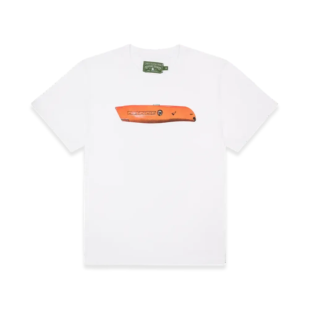 DENIM TEARS Razor Tee "White"