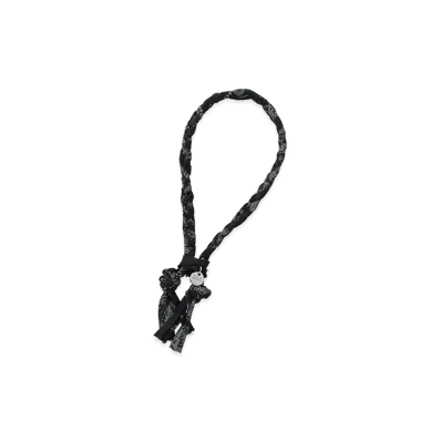 WIND AND SEA Black Bandana Bracelet "Black"