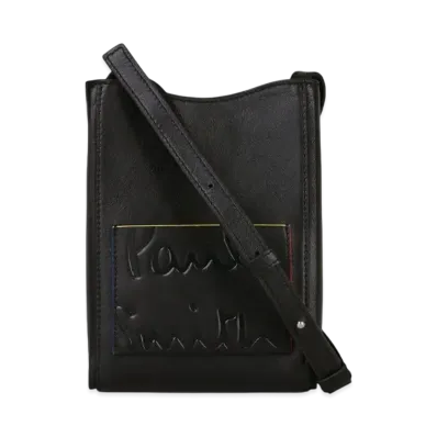 Paul Smith Branded Color Edge Crossbody Bag "Black"