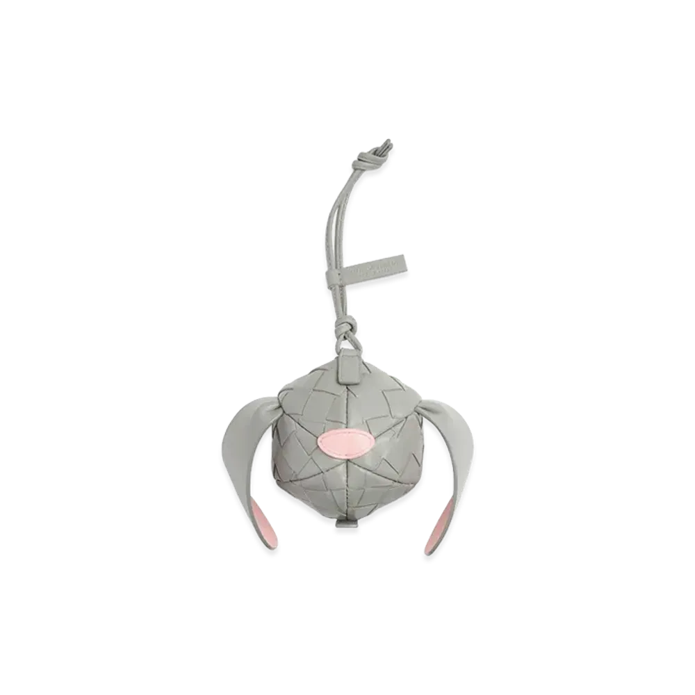 Bottega Veneta Bunny Zipped Coin Purse "Sterling/Rose"