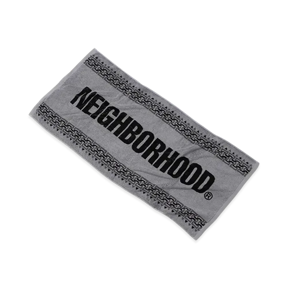 NEIGHBORHOOD Geometric Pattern Bath Towel "Gray"