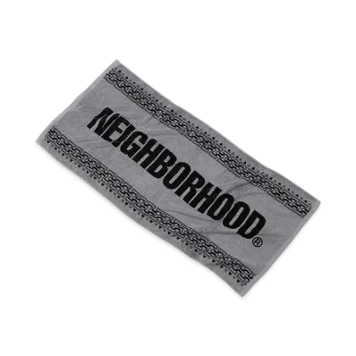 NEIGHBORHOOD Geometric Pattern Bath Towel "Gray"