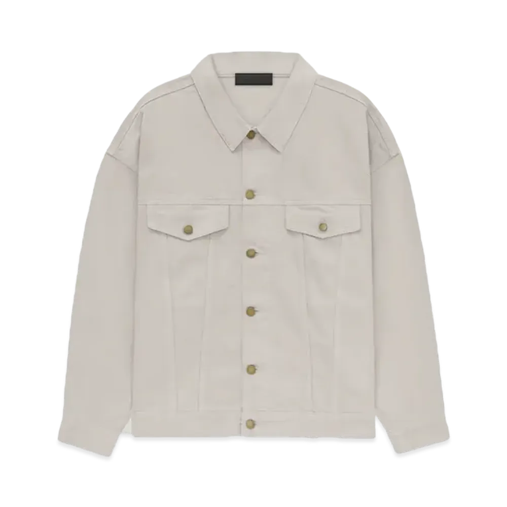 FEAR OF GOD ESSENTIALS Denim Jacket "Silver Cloud"