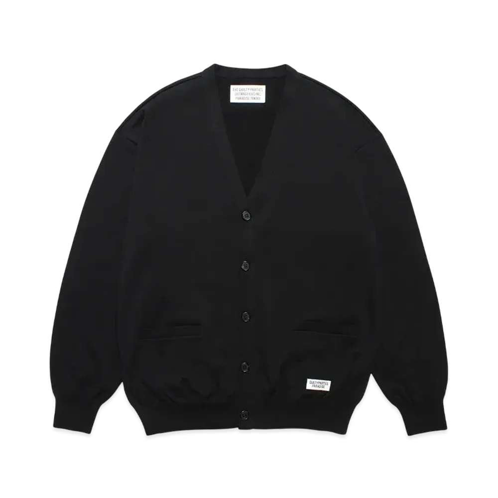 WACKO MARIA Cotton Knit Cardigan "Black"
