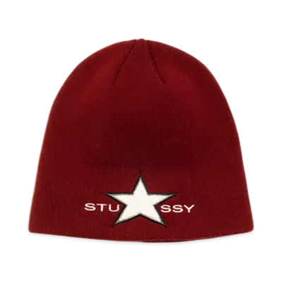 Stussy Skullcap Star Patch "Wine"