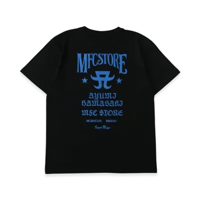 ayumi hamasaki x MFC STORE Ms Logo Tee "Black/Blue"