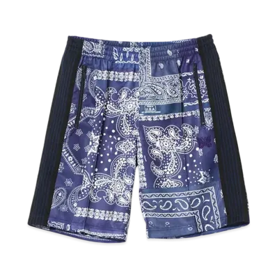 NEEDLES x MIYAGIHIDETAKA Track Short - Bandana Print "Blue"