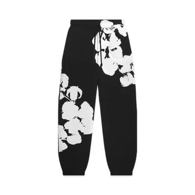DENIM TEARS Biggie Cotton Wreath Sweatpants "Black"