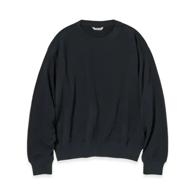 AURALEE High Twist Light Sweat P/O "Pale Blue"