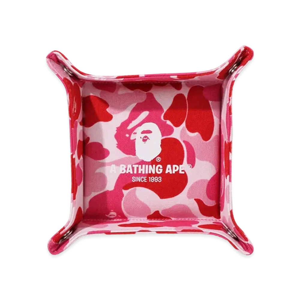 A BATHING APE ABC Camo Tray (M) Travel "Pink"