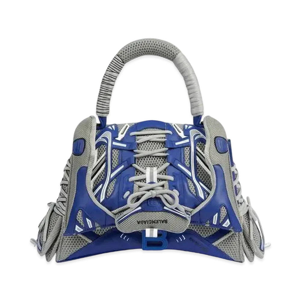 BALENCIAGA Women's Sneakerhead Medium Top Handle Bag "Blue/Grey"