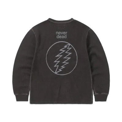 thisisneverthat GD SYF Waffle L/S Top "Off Black"